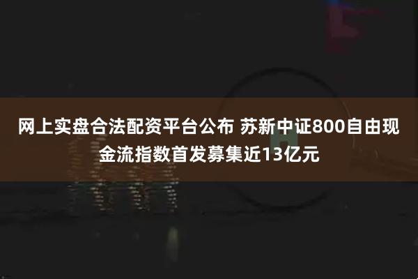 网上实盘合法配资平台公布 苏新中证800自由现金流指数首发募集近13亿元